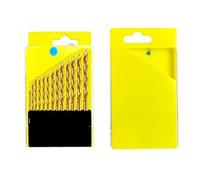 Jeu de forets hélicoïdaux Mini foret hélicoïdal en acier à roulement for le travail des métaux trempés, du fer, de l'acier inoxydable, bois, kit perçage(52pcs- (4boxes))