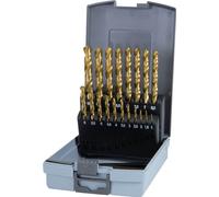RUKO Jeu de forets hélicoïdaux DIN 338 Type N d. nominal 1-10x0,5 mm HSS TiN ...