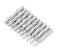 Jeu de Forets, Jeu D'embouts Torx, 10PCS 4mm Jeux D'embouts de Tournevis de sécurité Shank Star Screwdriver Bits Set Outils de Réparation T3/T4/T5/T6/T7/T8/T9/T10/T15/T20