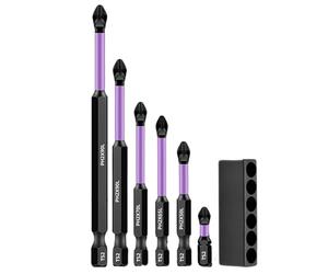 Jeu de forets magnétiques élevés - d'entraînement de choc, antidérapants, accessoires de fixation de précision | Haute magnétique Ces forets sont conçus Construction Travail du bois