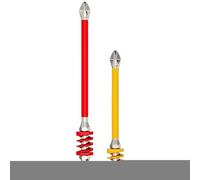 Jeu De Forets Magnétiques, Ensemble De 2 Magnétiques Pour Tournevis, à Ressort Anti-dérapants pour Travaux de Mécanique Réparation Maison Bricolage Meuble Placo Bois