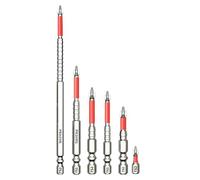 Jeu de Forets Magnétiques pour Tournevis - Kit de 6 antichoc pour tournevis | Accessoires Antidérapants pour Travail du Bois Plomberie Automobile Métal