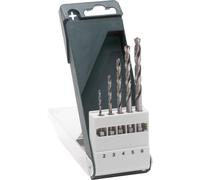 Jeu de forets pour le métal Bosch Accessories 2609255127 HSS 5 pièces 2 mm, 3 mm, 4 mm, 5 mm, 6 mm meulé DIN 338 1/4\ (6,3 mm)