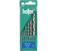 Jeu de forets pour le métal Heller Tools 17735 D HSS 6 pièces 2 mm, 3 mm, 4 mm, 5 mm, 6 mm, 8 mm Cobalt DIN 338 tige cylindrique