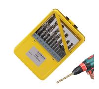 Jeu de forets pour métal - Outil de perçage avec tournevis métalliques antidérapants - Assortiment de tournevis portables pour montage de meubles