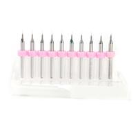 Jeu de forets pour PCB, 10 pièces, 0.1mm 0.2mm 0.3mm 0.4mm 0.5mm 0.7mm 1.2mm, Circuit imprimé PCB pour gravure CNC, machines précises (0,1 mm)