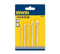 Irwin Forets à verre et céramique IRW10507912 – 5 pièces 4/5/6/8/10 mm