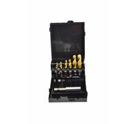Jeu de forets taraudeurs AWTOOLS M3-M10, 7 pièces, jaune