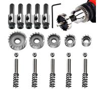 Jeu De Forets Trépans,5 Pièces Forets De Forage Haute Vitesse Résistants À L'usure | Set De Scies Cloche,Pour Hommes Famille Installation Serrure Porte Tôle Intérieur