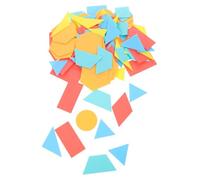 Jeu de Formes Géométriques Éducatif pour Garçon et Filles 100 Pièces ABS | Activités de Puzzle, Reconnaissance des Formes, Pensée Critique et Créativité, Couleurs Variées, Usage Scolaire