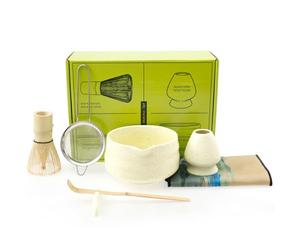 Jeu de fouets à Matcha,Set de Matcha en céramique 7pcs,Set complet de Matcha avec fouet,Bol à Matcha avec bec verseur,Pelle, tamis, passoire, porte-balai et support,Cadeaux pour les amoureux
