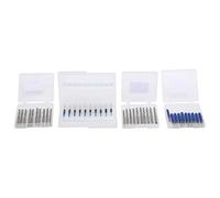 Jeu de fraises 40 pièces en acier au tungstène, tige 3.175, embouts de gravure CNC pour moule PCB, plastique, fibre de carbone, bois dur, Durable, haute vitesse plaqué Ti