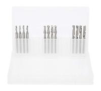 Jeu de fraises à lime à bois en acier au tungstène 12 pièces, fraise à lime à graver pour la sculpture et le perçage, fraise à lime chauffante haute dureté 3,175 x 17 mm/2 x 8 mm