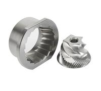 Jeu De Fraises Coniques 48 Mm, Compatible for Delonghi, KG521M, Compatible for Brevil, BES86XL/B, Compatible for Rommelsbacher, EKM 300, Pièces De Rechange for Machine À Café