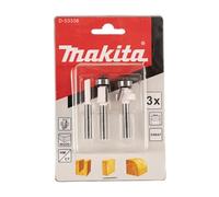 Makita Jeu de fraises D-53338 - 3 pièces - tige 6 mm