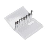 Jeu de Fraises en Carbure, 10 Pièces de Meules Rotatives à Double Coupe avec Carbure de Tungstène pour L'élimination des Cicatrices de Soudage, L'élimination de la Rouille du