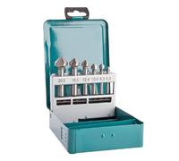 Jeu de fraises HSS - MAKITA - D-42204 - 6 pièces (6,3-20,5 mm) - Acier rapide - Coffret