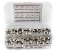 Jeu de fusibles rapides en verre WTA 5x20mm 100 pièces 0,2A-20A
