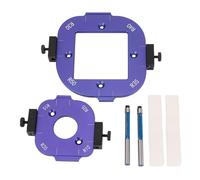 Jeu de gabarits d'angle, mèches de fraisage, gabarit de localisation de rayon, outils de coupe à l'arc pour le travail du bois, alliage d'aluminium R10 R15 R20 R25 R30 R35 R40 R50