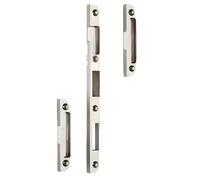 Vachette Gâche pour serrure à larder Mod. 520 Série 20500 - Lot 3 pcs Nickelé compatible multipoints