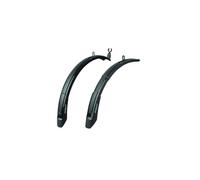 POLISPORT 8624000001 - Garde-Boue Avant et arrière, Expander Cross 65 mm, 2 pièces universelles Extensibles pour vélos avec Roues de 26'' à 29'' de Couleur Noir