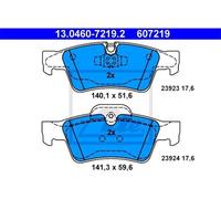 1x Kit de plaquettes de frein, frein à disque ATE 13.0460-7219.2