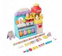 Jeu de Glace Jouet - Fausse Pâte Jouets Sensoriels | Ensemble d'Outils de Cuisine de Boulangerie en Argile à Séchage à l'air | pour Garçons Filles Tout-Petit Voyage Chambre Salle de Jeux Salle