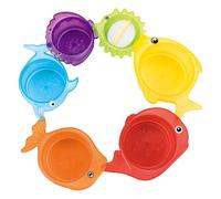 Jeu De Gobelets Empilables Pour Enfants, 1 Ensemble, Jouet De Plage, Dessin Animé, Joli Jouet De Bain