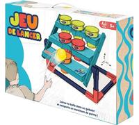 WDK Partner – Jeu de gobelets géants – 1 structure, 6 gobelets, 2 balles – Multicolore