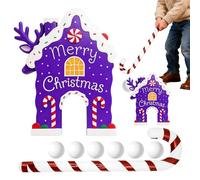 Jeu De Golf à Thème Pan Di - Jeu de Bâtons de Sucre de Noël - Ensemble de Jouets de Golf Interactif | Pour les fêtes de Noël en plein air et fermées pour la famille et les rassemblements