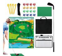 Jeu De Golf Chipping Battle | Jeu D'Approche Golf Battle avec Tapis De Frappe - Mat D'Entraînement Interactif avec De Practice pour Intérieur Et Extérieur