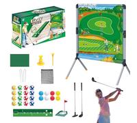Jeu de golf dans le jardin, aide à l'entraînement au golf, ensemble de sports de plein air, 98,58 x 75,13 x 50,69 cm, tapis de putting tees, pour entraînement de frappe, adultes et