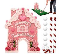 Jeu de Golf d'Épices - Activités de Putting pour la Fête de la Saint-Valentin | Jeu Familial avec Cannes en Sucre et Balles,pour Salon,