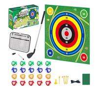 Jeu De Golf D'Intérieur Chip and Stick,Tapis De Frappe Adhésif | Kit de Tapis de Golf Chipping Double Face avec 20 Balles - pour Famille Extérieur Maison Jardin Salon Entraînement Et Pratique