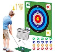 Jeu De Golf D'Intérieur Chip and Stick,Tapis De Frappe Portable,Kit de Tapis de Jeu de Chipping Intérieur Double Face avec 20 Balles | pour Et Adultes, pour L'Entraînement Et La Pratique en Intérieur