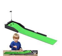 Jeu de golf d'intérieur en velours portable avec fond en caoutchouc, jouets d'entraînement au golf, jeux de société décoratifs avec retour automatique en PE
