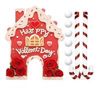 Jeu de golf en d'épice |35 cm Valentine's Day Sports Putting Toys -Eye-Catching Design Party Game With Candy Dog Clubs And Balls - For Living Room Holiday Birthday Party Night Indoor Home