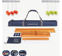 Jeu de golf en dur professionnel - Orange/Jaune - 100% professionnel - solide et stable - dans un sac luxueux