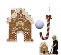 Jeu de golf en pain d'épices, ajoutez une touche de rire et de plaisir à vos rassemblements de vacances, ensemble de mini-golf portable ou jeu de golf de Noël en famille for enfants et adultes