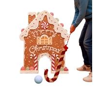 Jeu De Golf en Pain D'épices, Noël Mini-Golf en Pain D'épices, Boule De Bonbons & Maison Pains D'épice - Meilleur Jeu Noël Portable, Créatif pour Carnaval, Interaction Familiale, Rassemblement