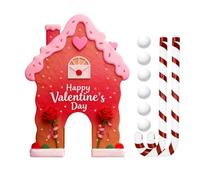 Jeu De Golf Pan - Jouet Festif Drôle Pour Familles Avec Bâtons De Sucre Bâtons,Ensemble Parcours Complet À Thème Gingerbread - Pour Fêtes À La Maison De Réunion Et Bureau