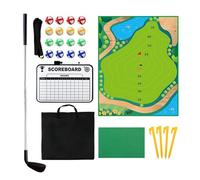 Jeu De Golf Portable - Jeu Et Simulateur D'entraînement, Comprend 16 Balles, Tapis De Golf, Tableau De Score, Jouet D'entraînement Au Swing, pour Pratique dans Jardin, Sport, Maison, Fête De Famille
