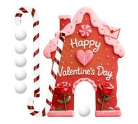 Jeu de golf pour la Saint-Valentin - Activité d'intérieur pour la Saint-Valentin, parcours de golf pour fêtes avec boules et clubs, pour couples adultes, golfeurs, familles et célébrations