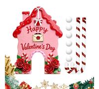 Jeu de golf sur le thème de la maison de pan - Jouet festif amusant pour les familles avec des bâtons de sucre en bâton - Mini golf d'intérieur pour les familles | Pour les fêtes à la maison, les