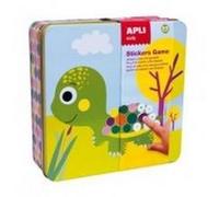Apli Kids 13949 Jeu de gommettes en Boite métal Tortue