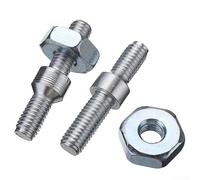 Jeu de goujons et écrous en acier pour tronçonneuse Stihl 024 026 MS260 028 031 032 Accessoires de rechange pour équipement électrique extérieur Argenté