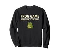 Jeu de Grenouille Mème Drôle Ne Regarde Pas la Grenouille Sweatshirt