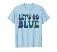 Jeu de Guerre rétro Let's GO Bleu Camp d'été Team Building T-Shirt