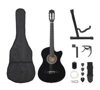Jeu de Guitare 12 pcs Acoustique Pan Coupé Western avec 6 Cordes 38" vidaXL