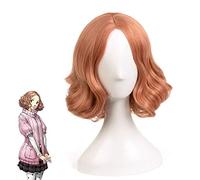 Jeu de haute qualité Persona 5 Haru Okumura Cosplay perruque courte bouclés cheveux synthétiques Halloween fête scène Anime Costume jouer perruques KUJ6715